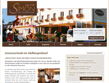Tablet Screenshot of hotelsimon.com